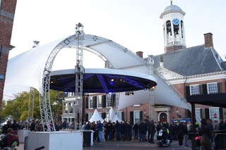 Unieke overkapping/showpodium, Podia, Wit
